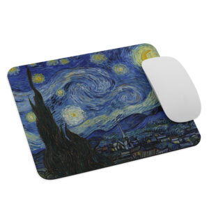 Starry Night By Vincent Van Gogh Mouse pad