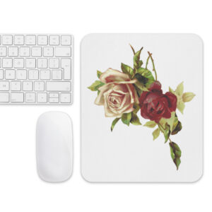 flowery mouse pad