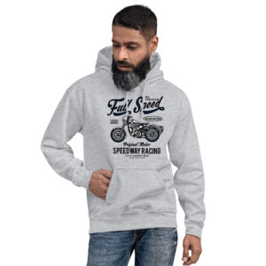 Everyone needs a cosy go-to hoodie to curl up in, so go for one that's soft, smooth, and stylish. Our Full Speed Motorbike Unisex Hoodie is the perfect choice for cooler evenings!