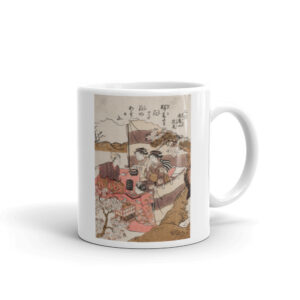 Japanese Ladies having Tea White glossy mug