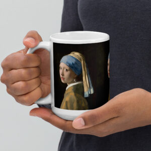 girl with a pearl earring classic painting mug